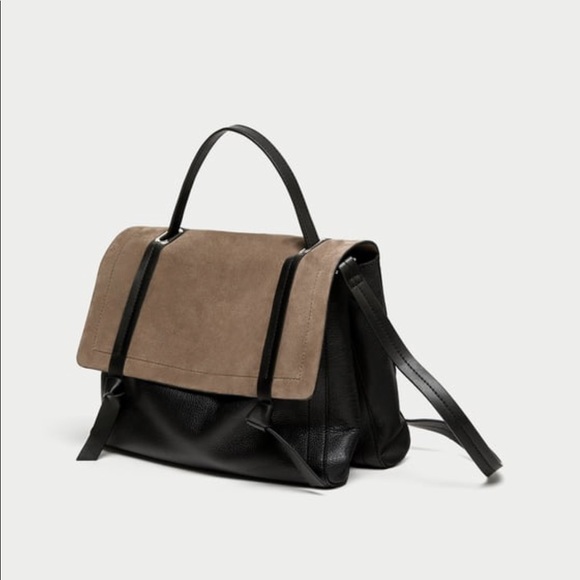 Zara combined leather city bag, multicolor - Picture 2 of 8